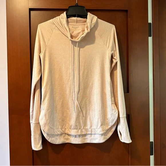 Athleta Uptempo Pullover Hoodie Light Pink Long Sleeve - Picture 3 of 6